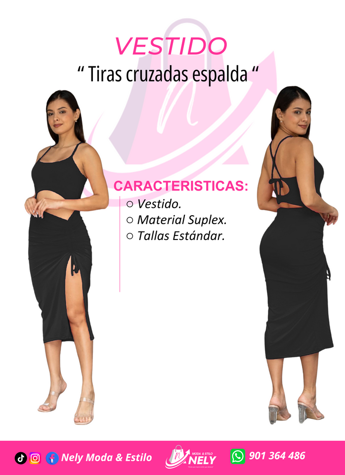 VESTIDO CON TIRAS